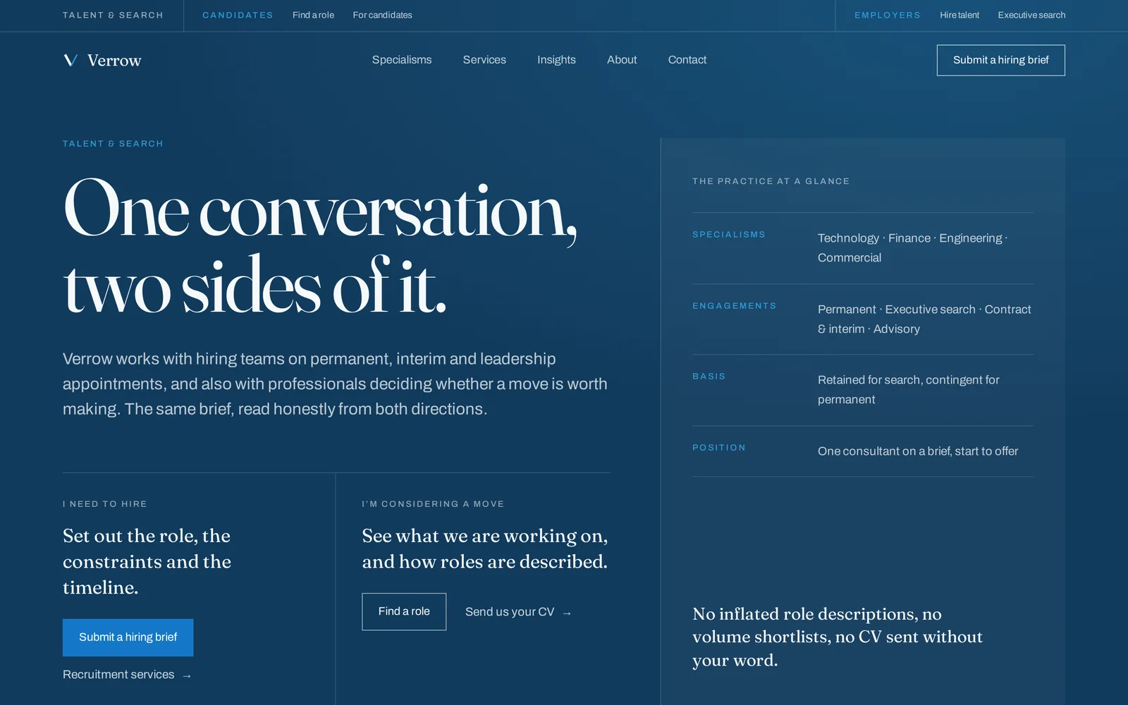 Recruitment Agency website design shown on a laptop and iPhone