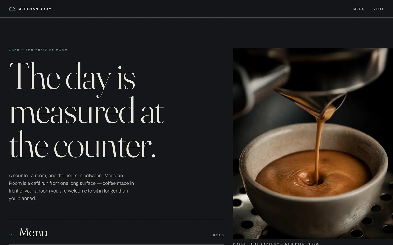 Cafe & Coffee Store website design shown on a laptop and iPhone